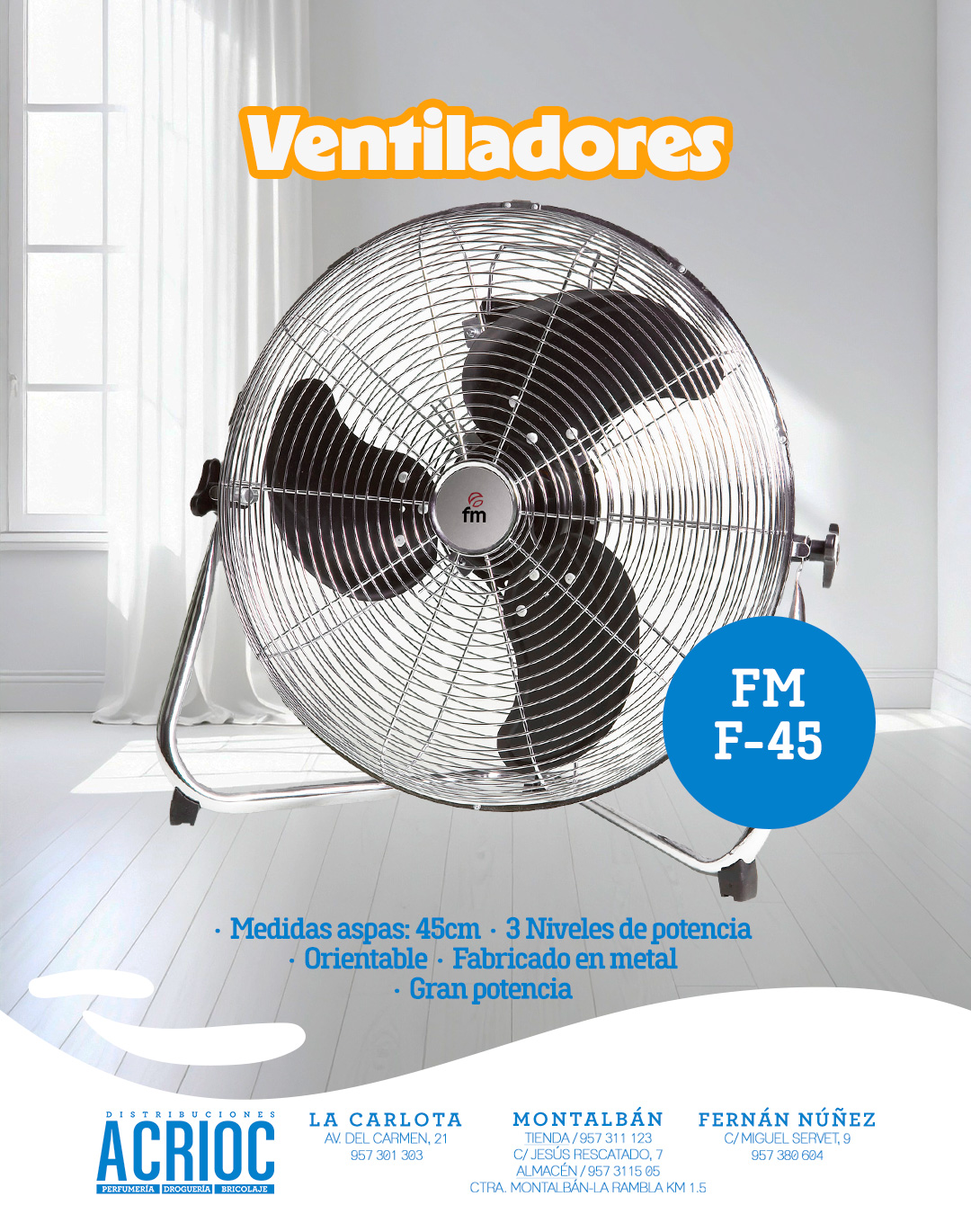 Ventilador semi-industrial