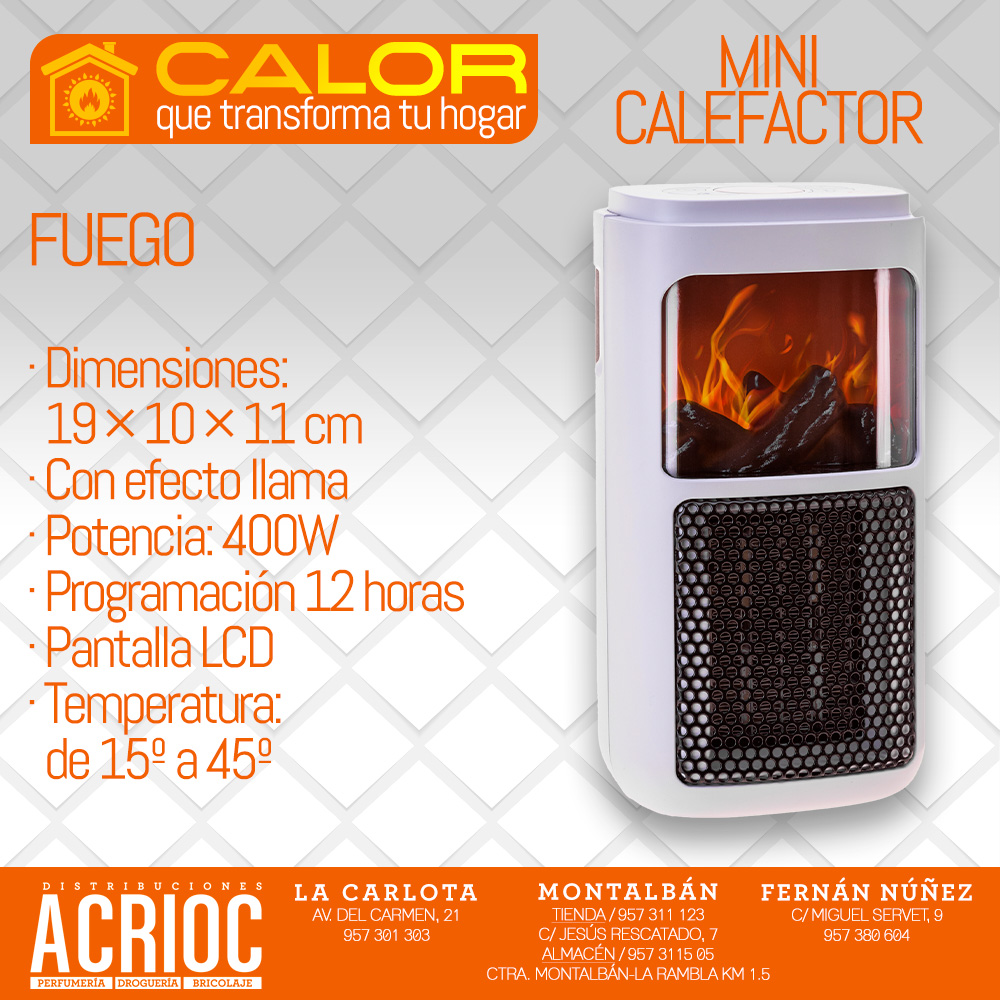 Mini calefactor Fuego