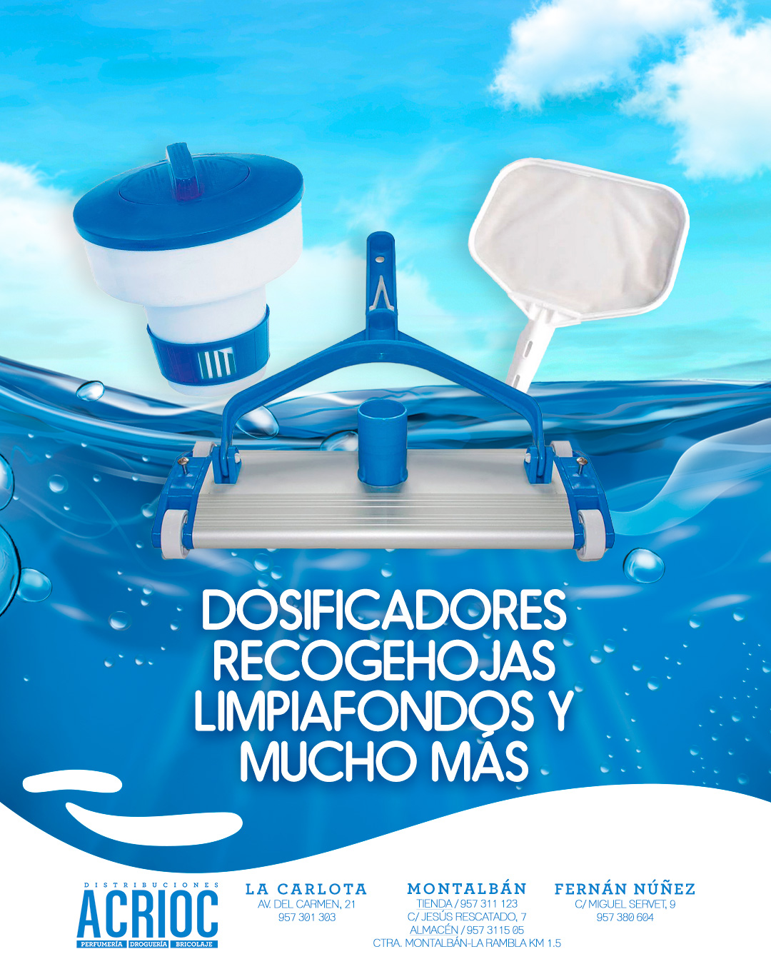Utensilios para piscinas