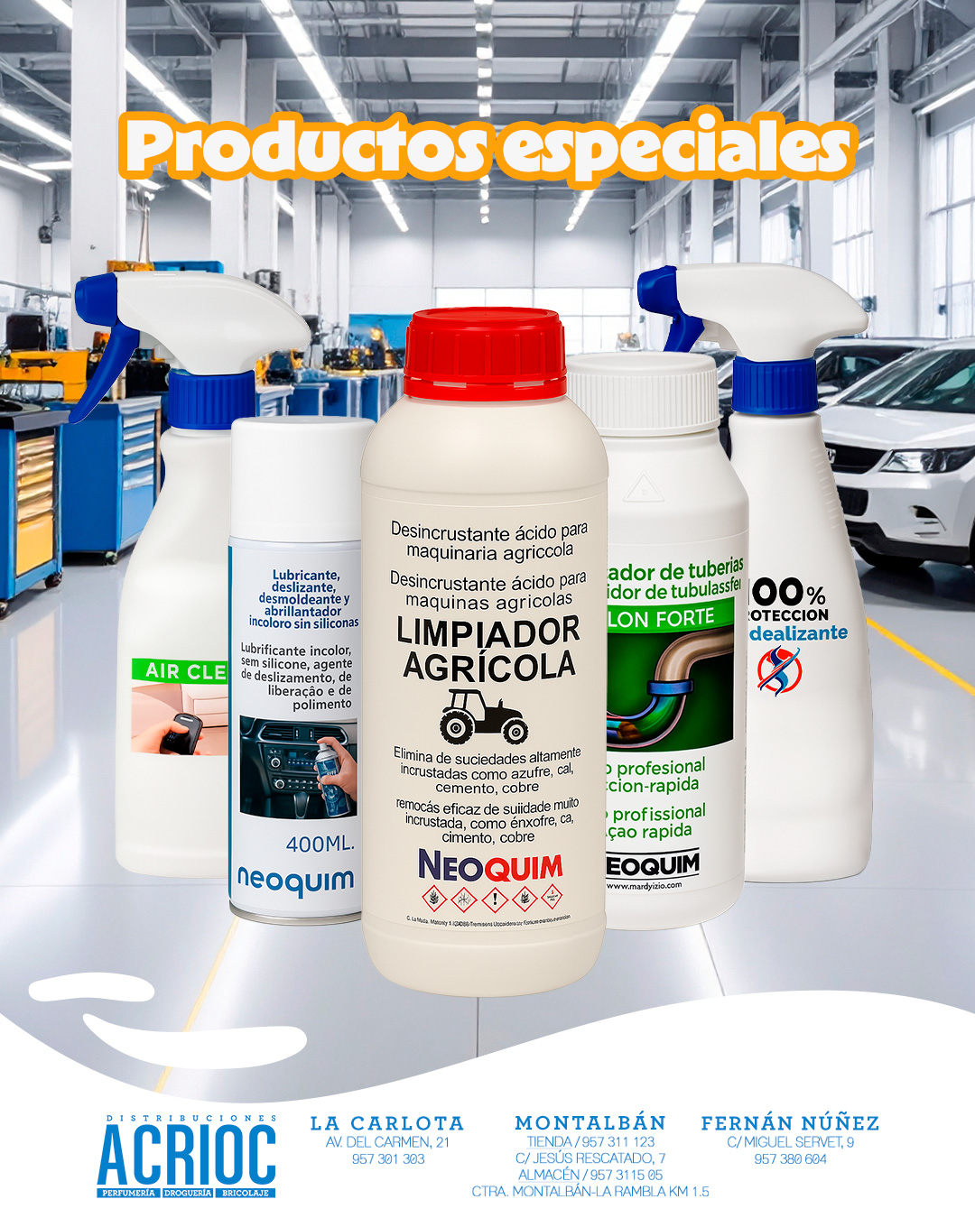 Productos especiales NEOQUIM