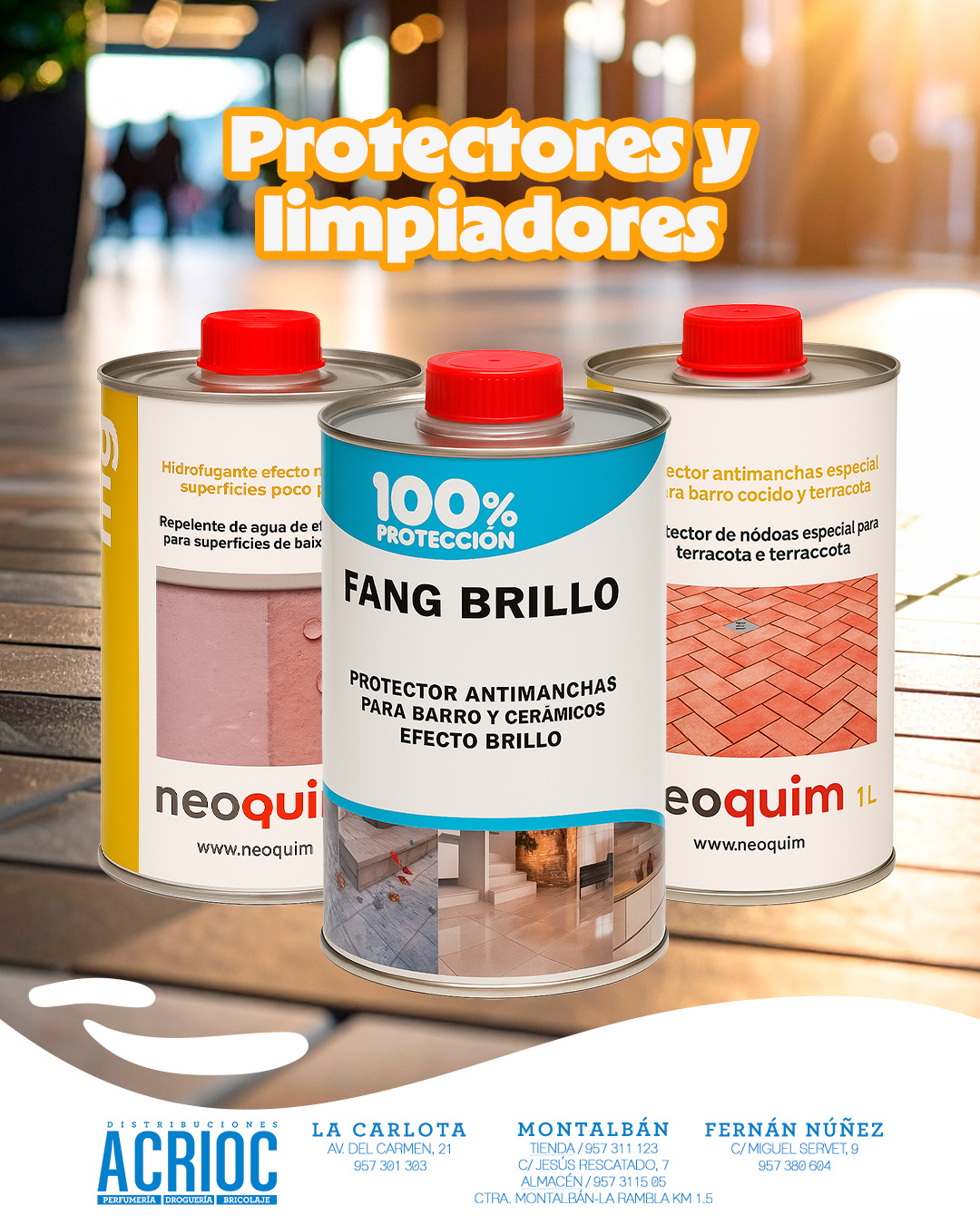 Protectores y limpiadores NEOQUIM