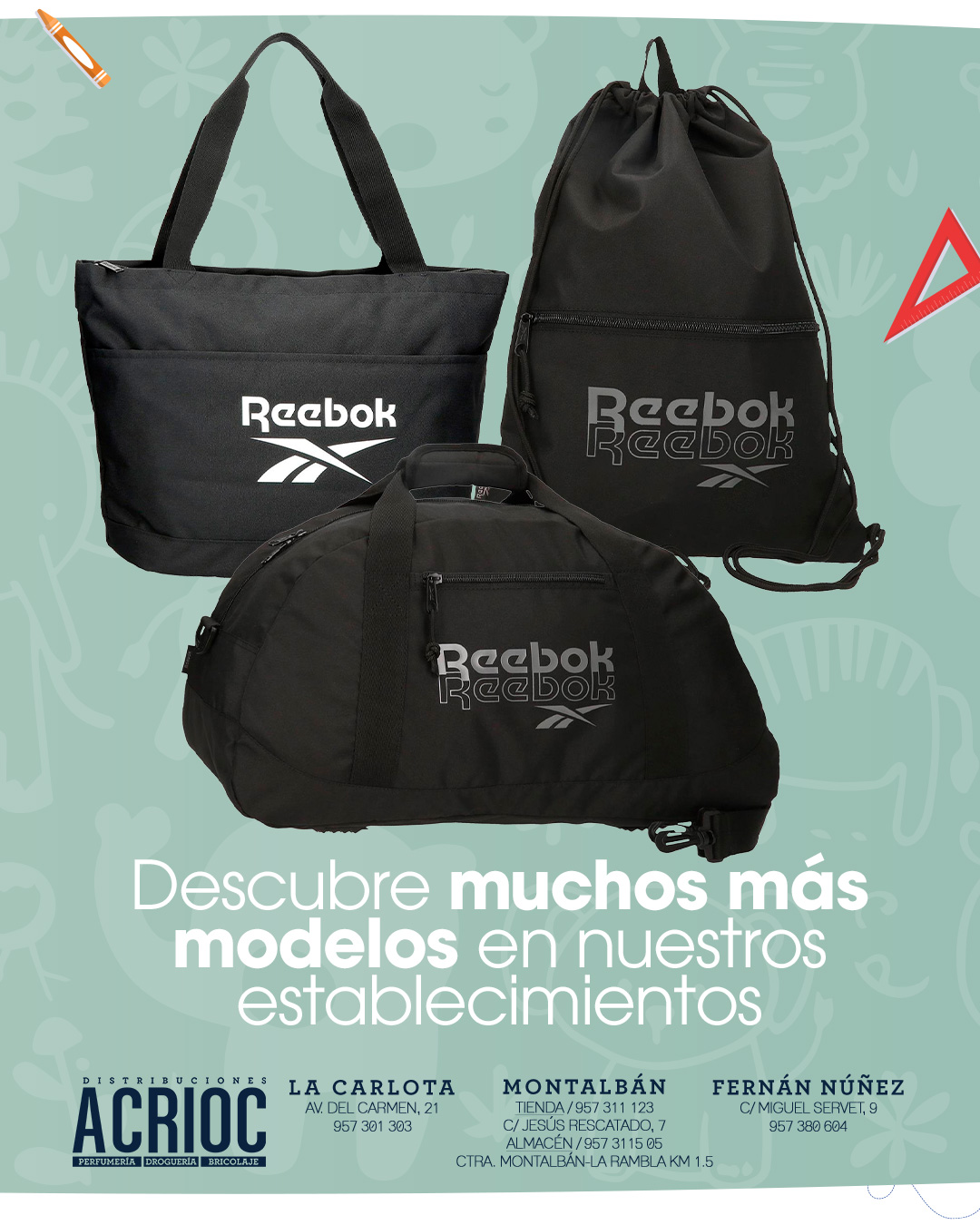 Bolsos y sacos Reebok