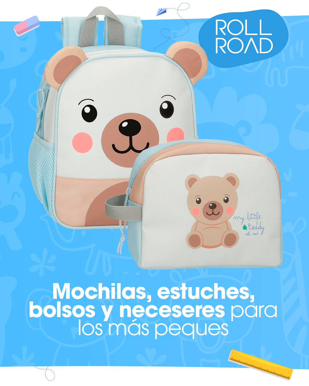 Conjunto Little Teddy - Roll Road