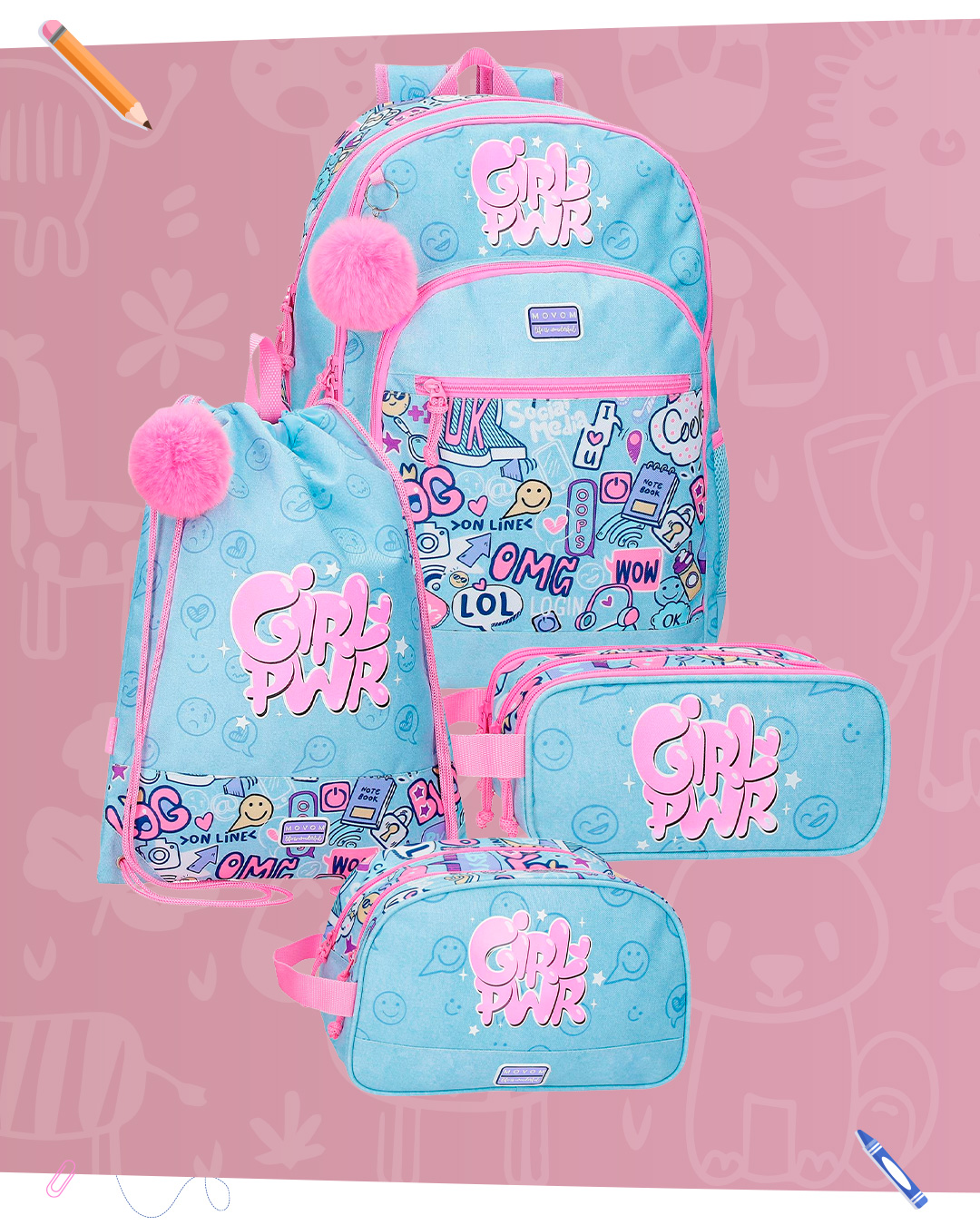 Conjunto Girl Power - Movom