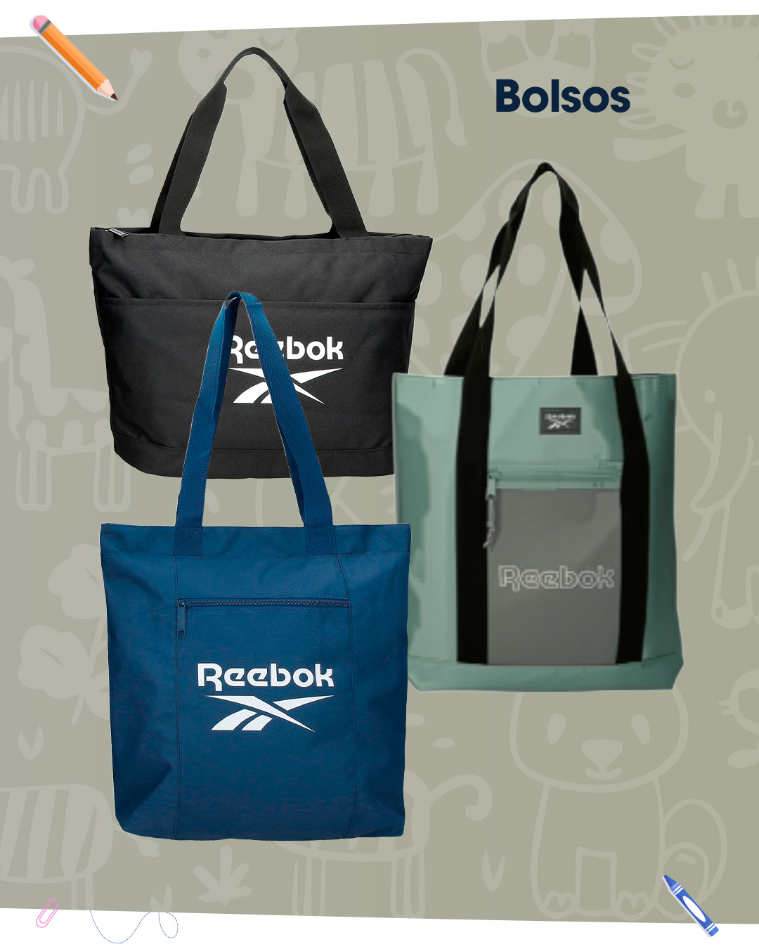 Bolsos Reebok