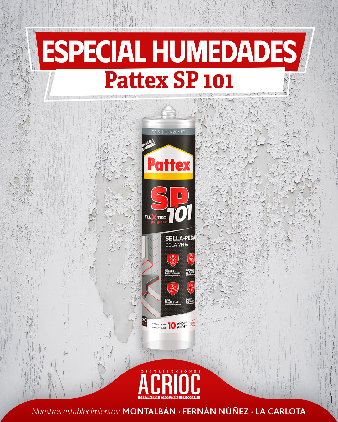 Sellador elástico - Pattex