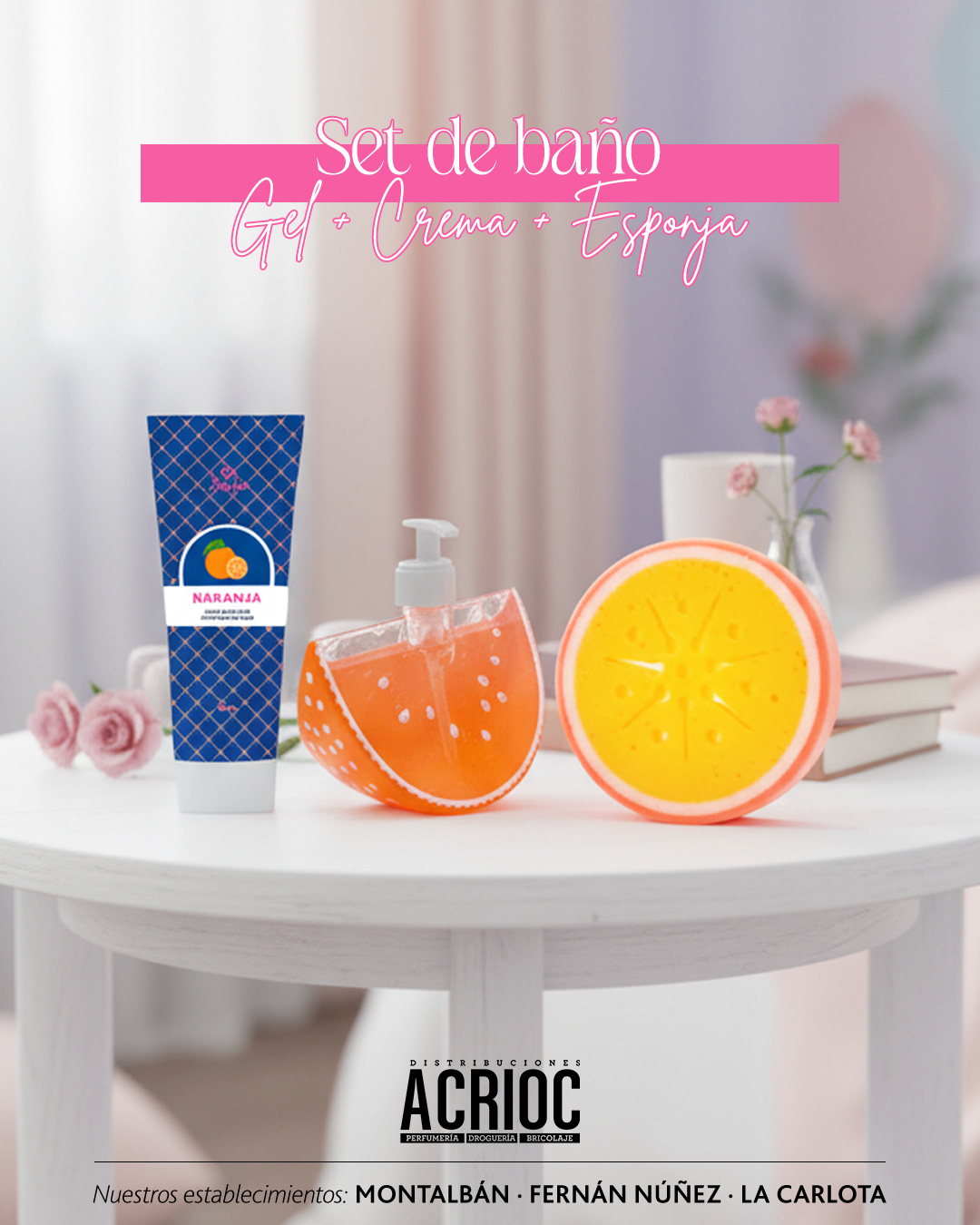 Set de baño - Naranja