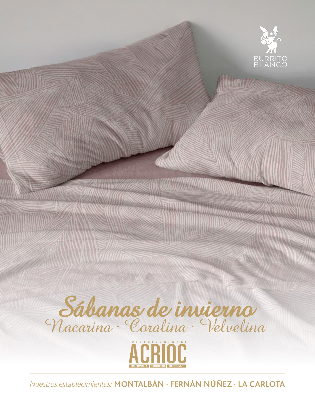 Sábanas de invierno - Burrito Blanco