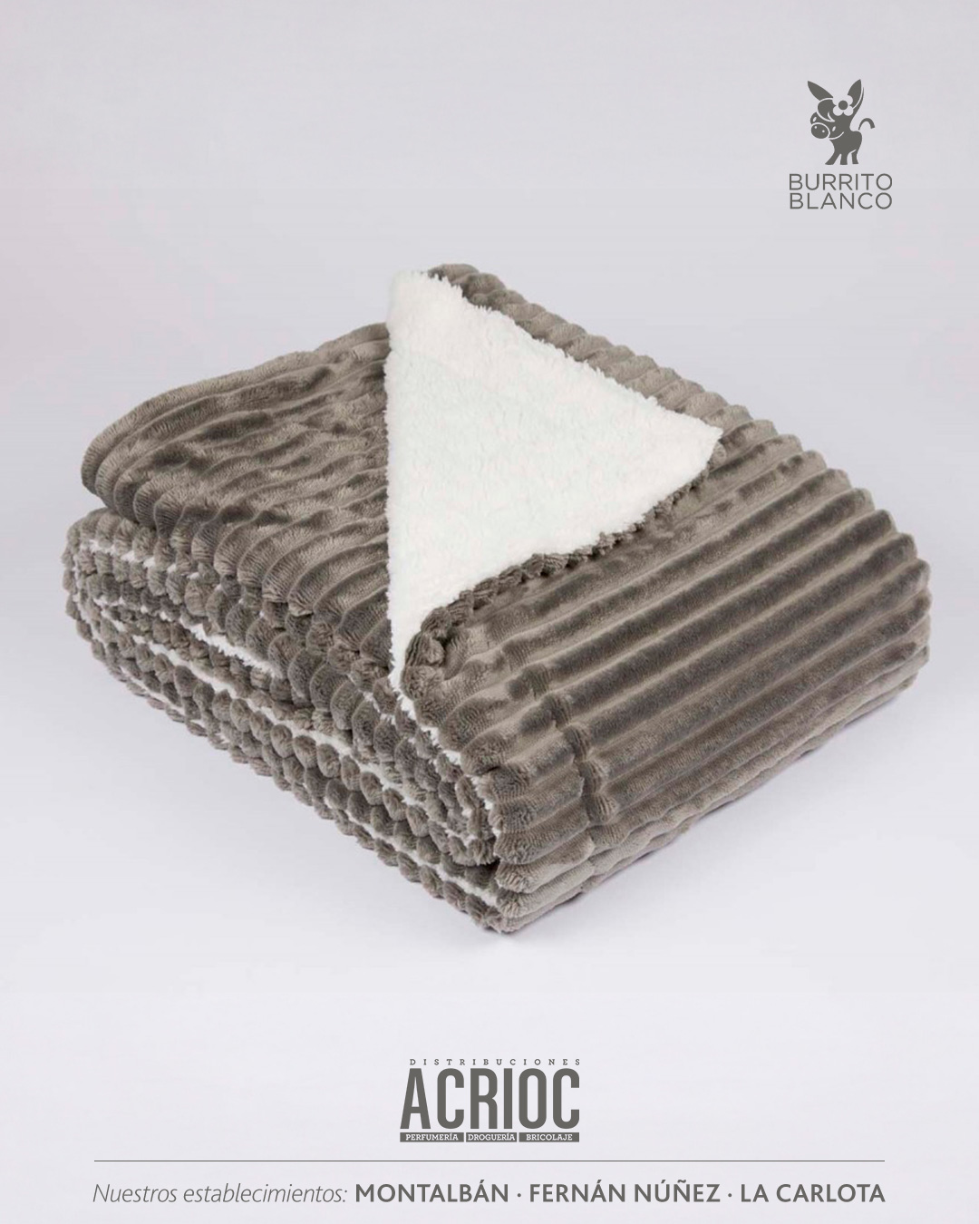 Mantas de nacarina - Burrito Blanco