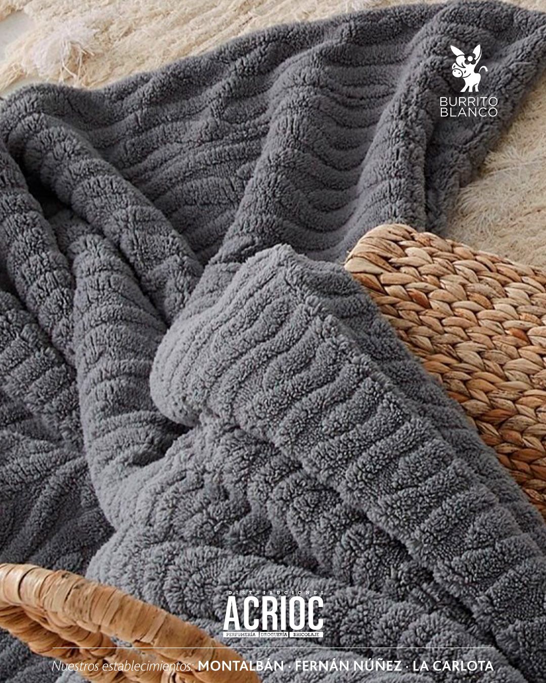 Mantas de nacarina - Burrito Blanco