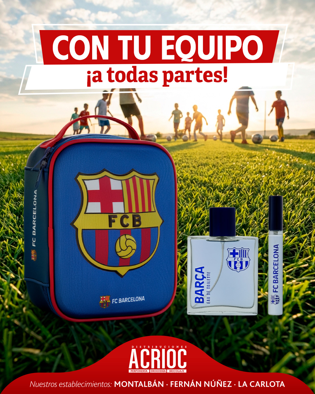 Pack mochila + fragancias FC Barcelona