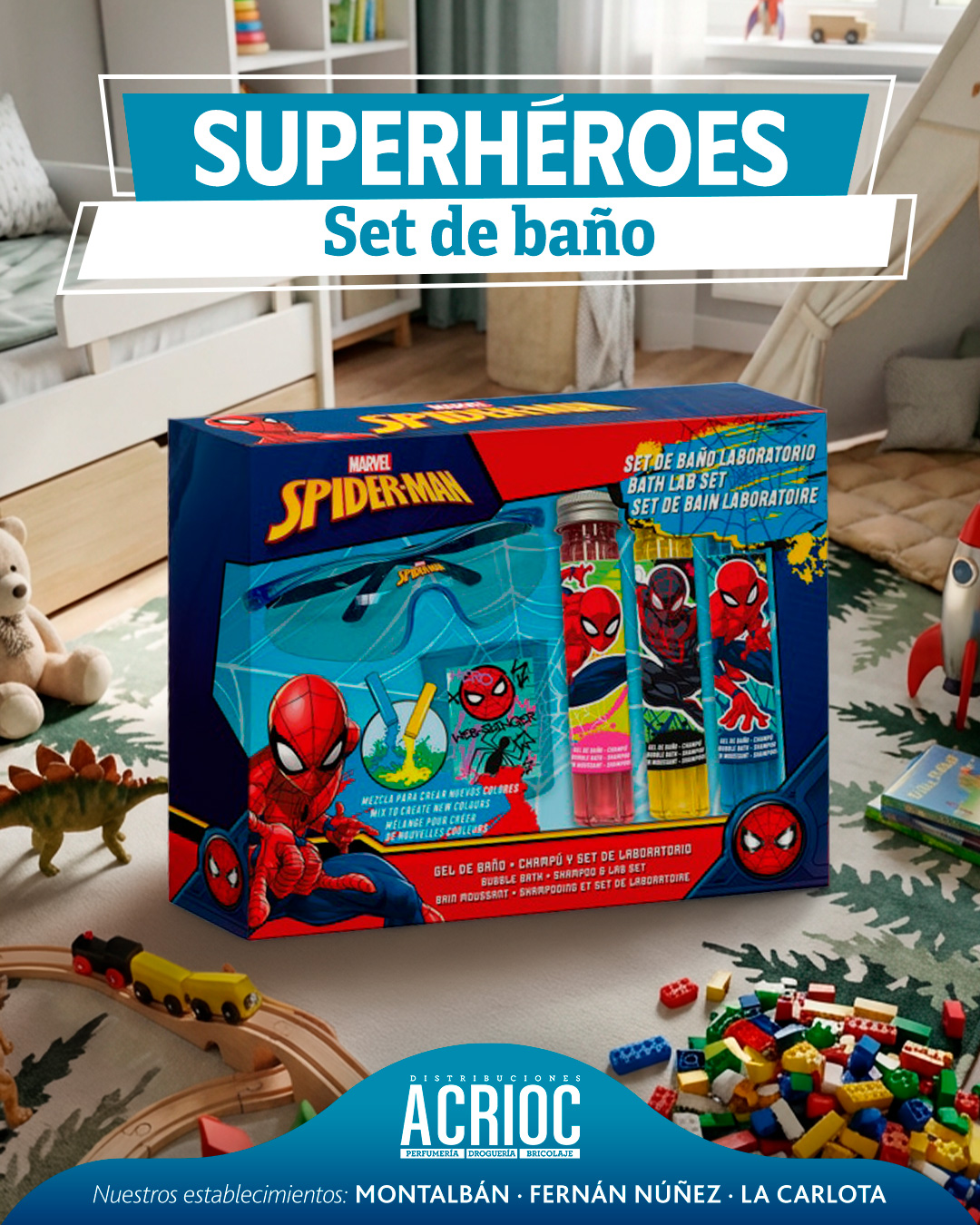 Set de baño - Spiderman