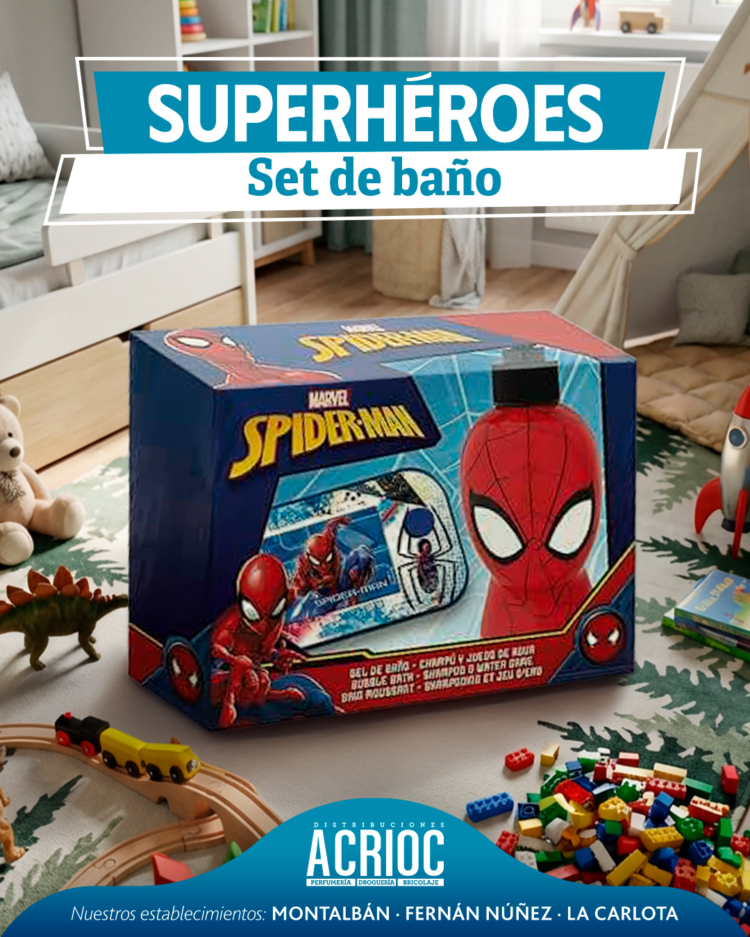 Set de baño - Spiderman