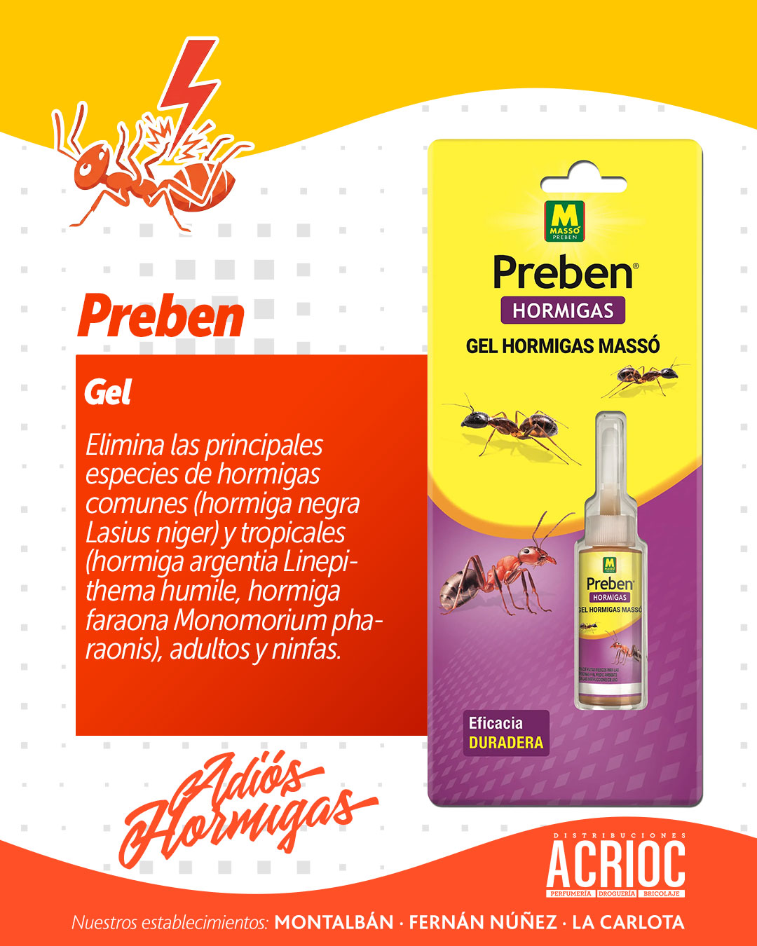 Preben · Gel insecticida para hormigas
