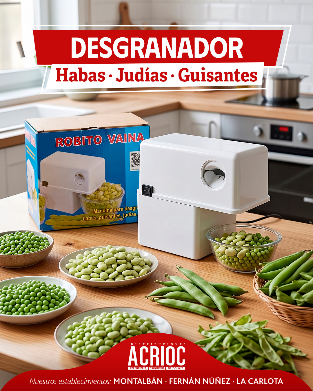 Desgranador de hortalizas · ROBITO VAINA