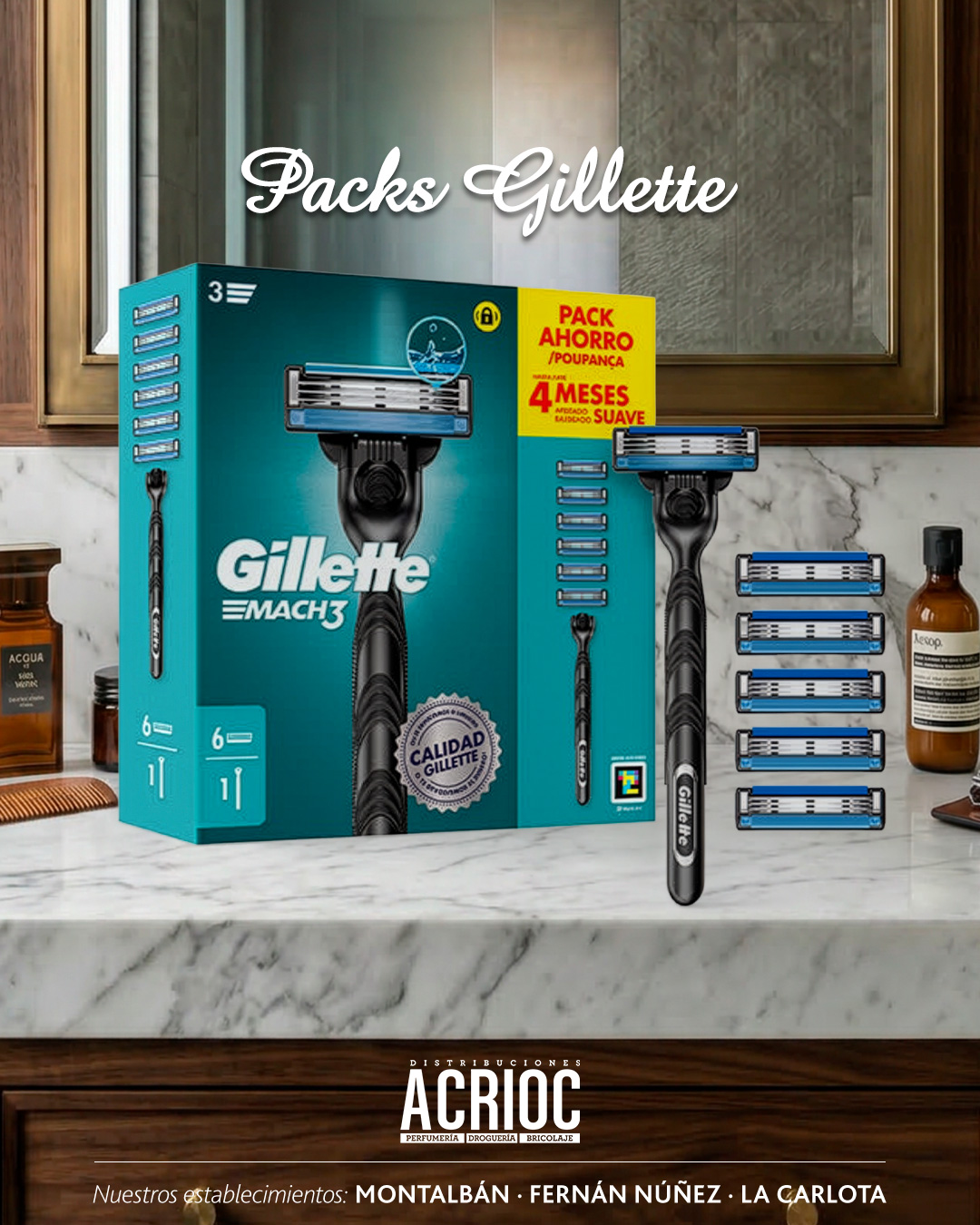 Pack Gillette Mach 3