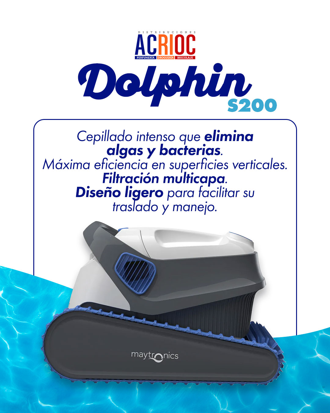 Robot limpiafondos · Dolphin S200