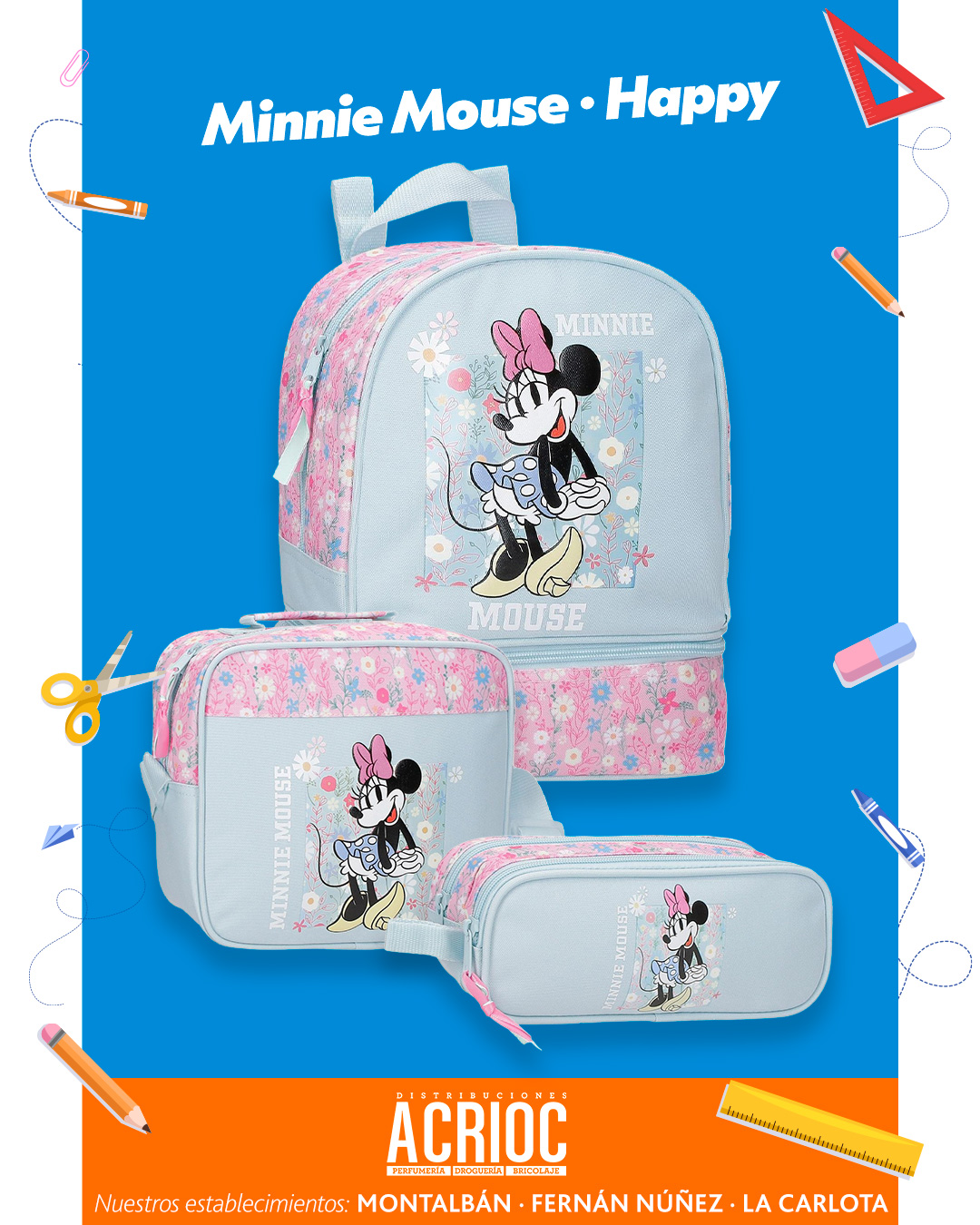 Conjunto Minnie Mouse · Happy