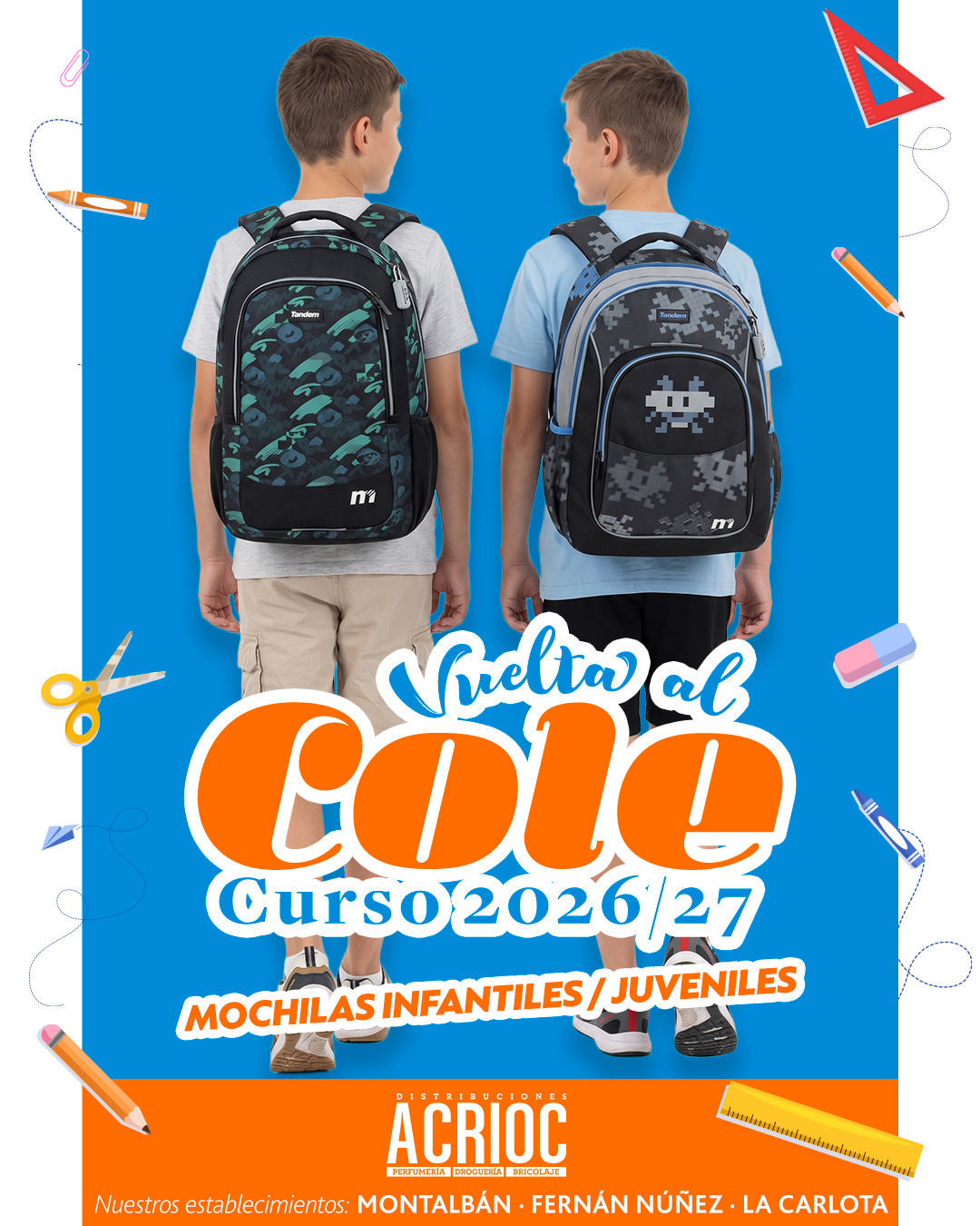 Mochilas Vuelta al Cole TANDEM