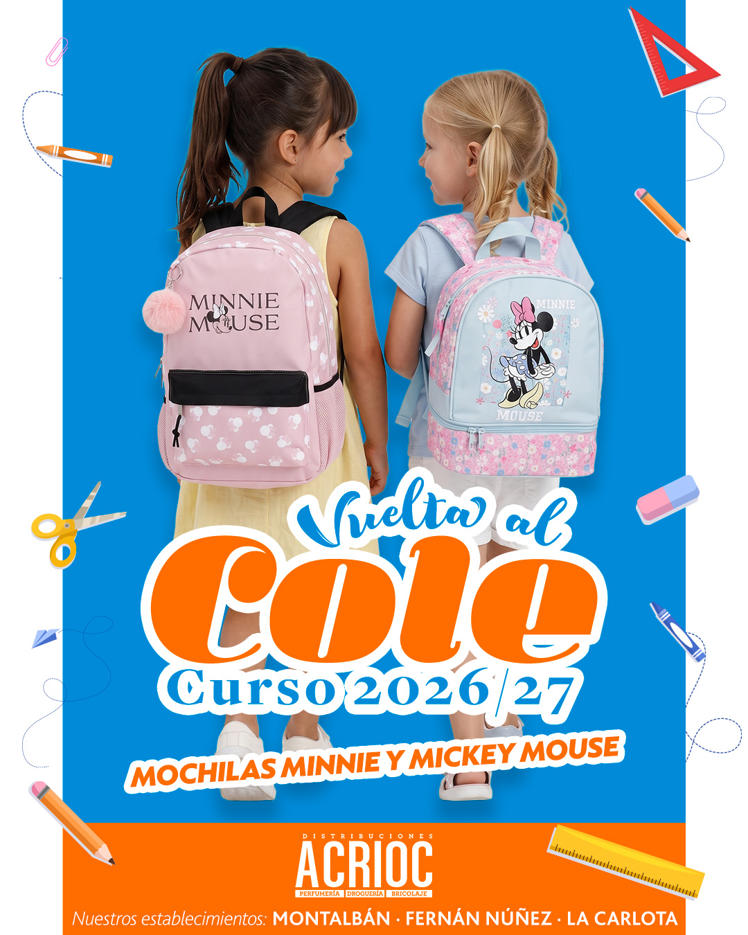 Mochilas y accesorios escolares Disney
