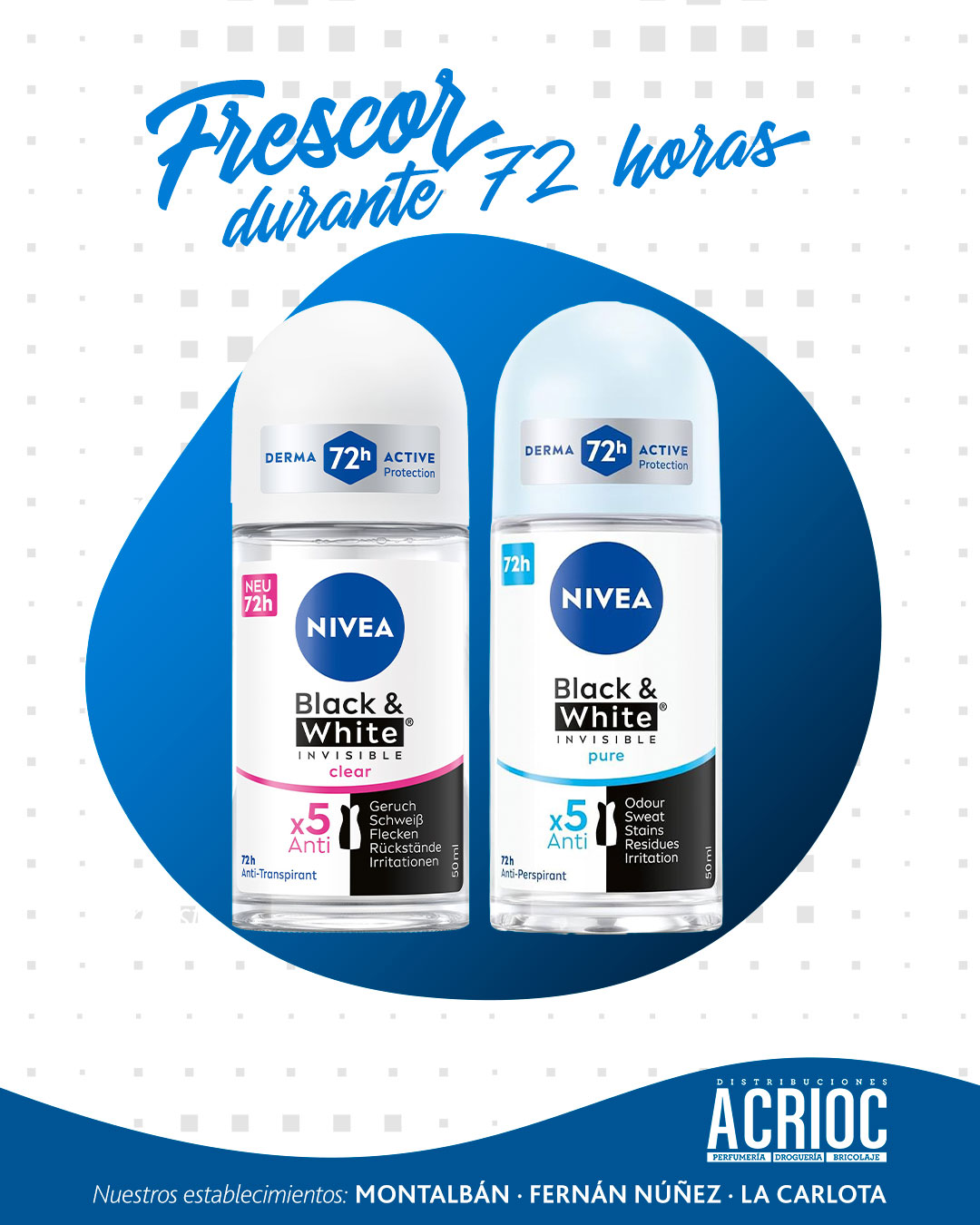 Nuevos desodorantes NIVEA Black &amp; White Invisible