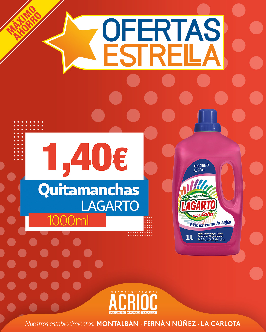 Ofertas en productos LAGARTO