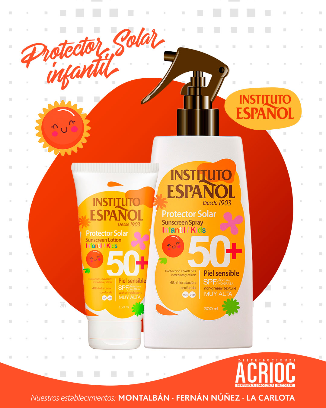 Protectores solares infantiles