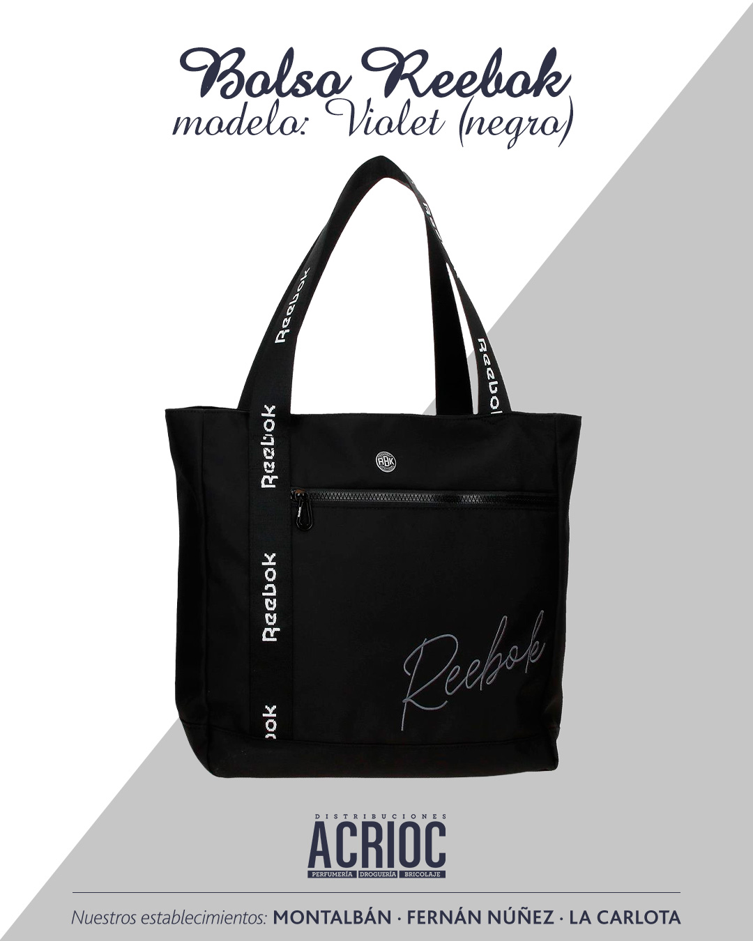 Bolso deportivo · Reebok Violet (negro)