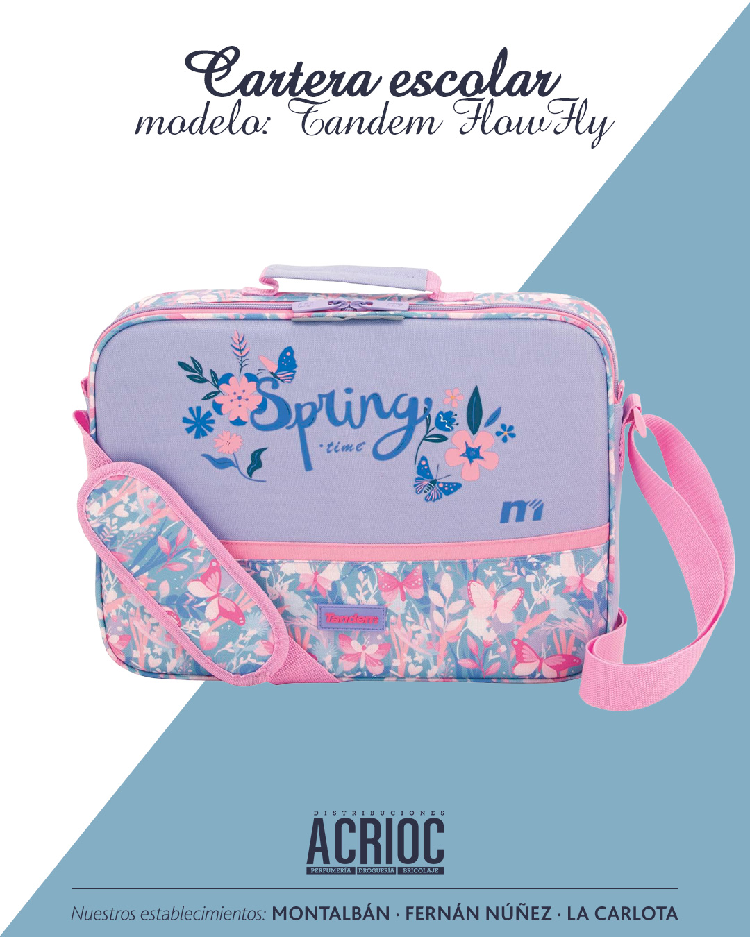 Cartera escolar FlowFly · Tandem
