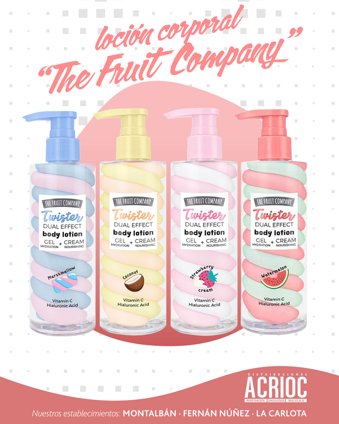 Loción corporal TWISTER · The Fruit Company