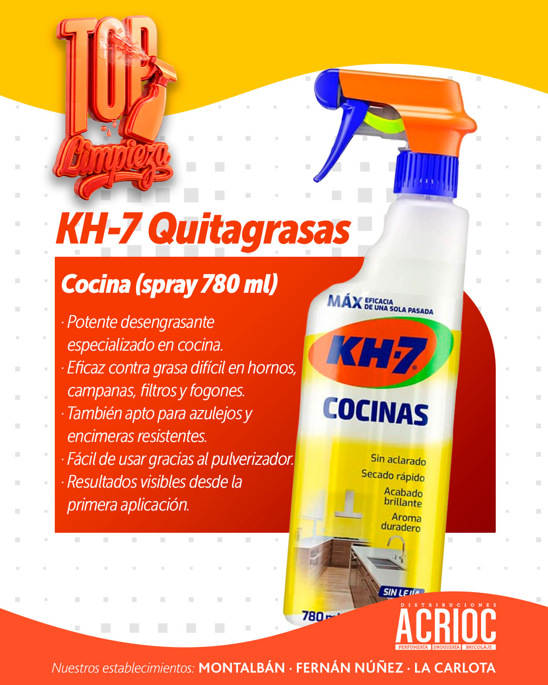Los TOP de Limpieza en Distribuciones ACRIOC