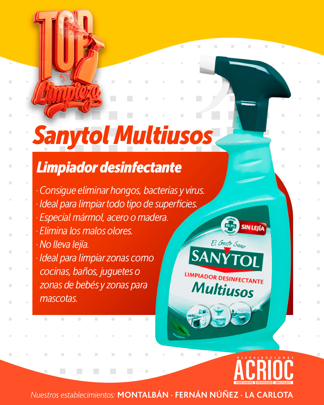 Sanytol Multiusos Eucaliptus 750 ml