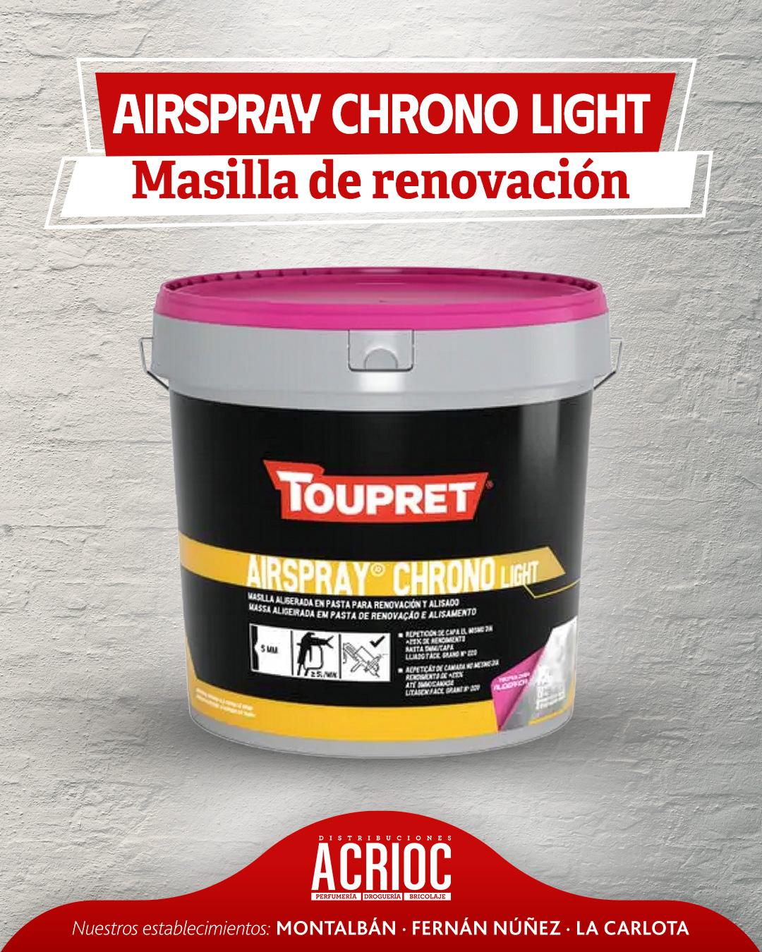 Novedad disponible en ACRIOC