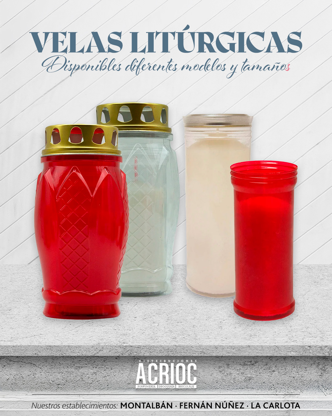 Velas litúrgicas y led