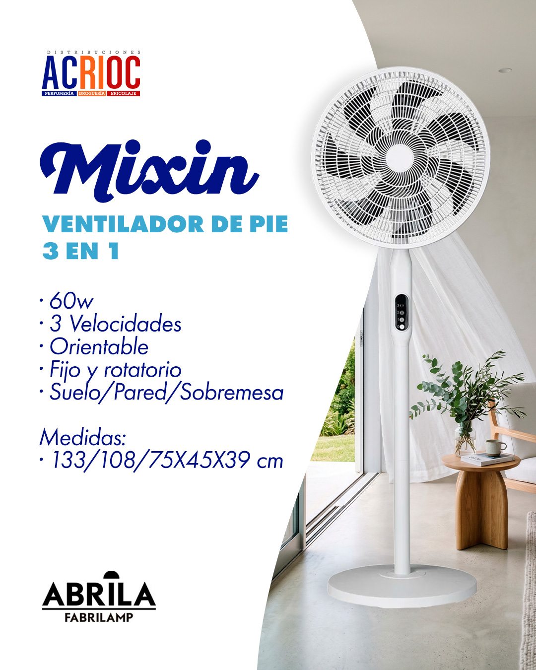 Ventilador Mixin · Abrila