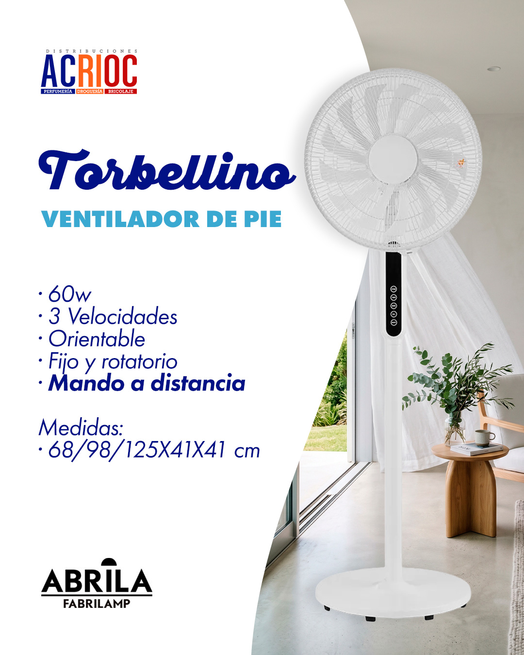 Ventilador Torbellino · Abrila